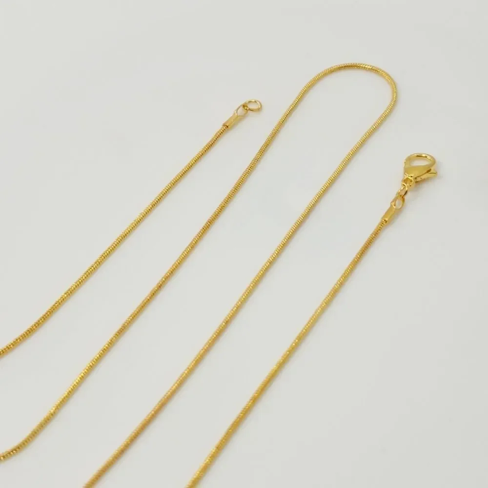 Gold Plated Soft Snake Chain Necklace 20